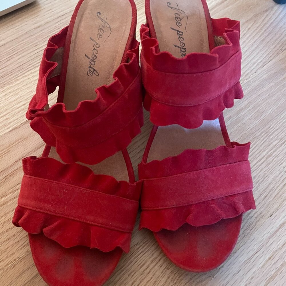 Free People Red Heels